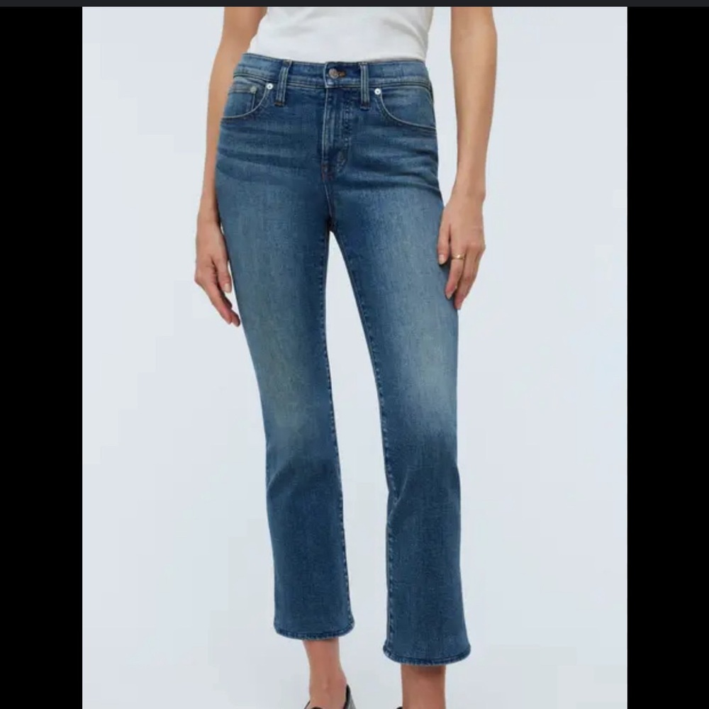 Madewell cropped flare jeans